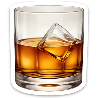 Whiskey on the rocks sticker