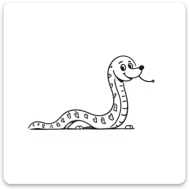 Snake sticker