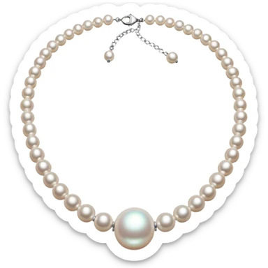 Pearl necklace  sticker