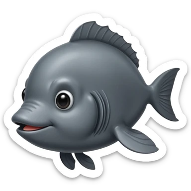 Mole fish sticker
