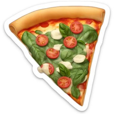 pizza with spinach sticker