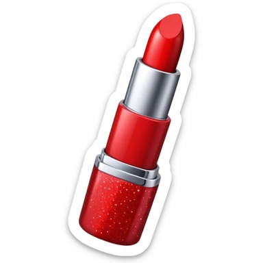 Lipstick glitter sticker