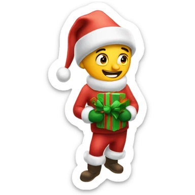 christmas themed skibidi flicker gooning ahh emoji sticker