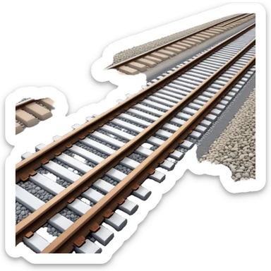 Railway track perspective sticker