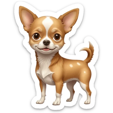 old chihuahua full body sticker