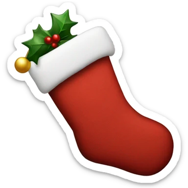 Christmas stocking sticker