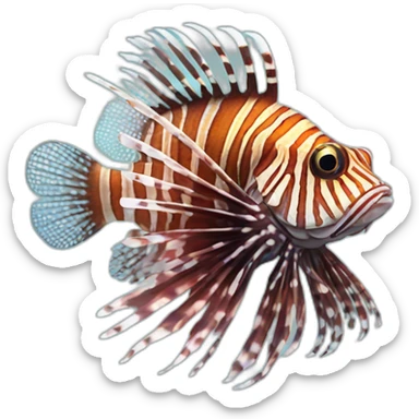 lion fish sticker