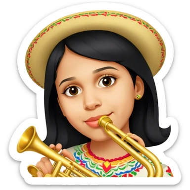 Mariachi Trumpet Player sticker