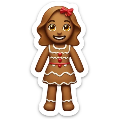Gingerbread girl  sticker