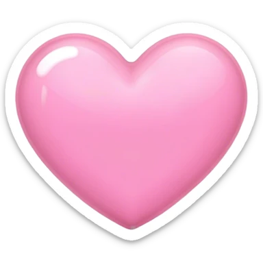 Pink heart baby pink sticker