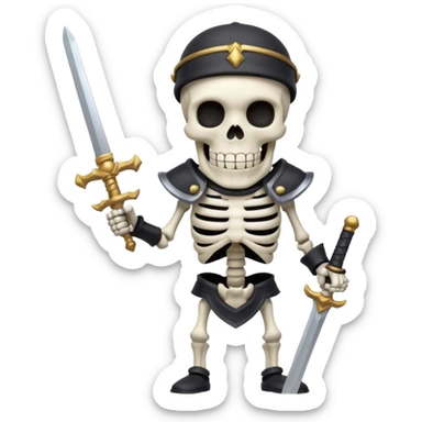 clash royale skeletons sticker