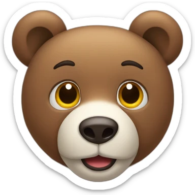 Peluche de oso sticker