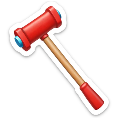 Martelo de brincar como os que são usados na festa do sao joao sticker