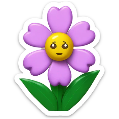 Lego flower  sticker