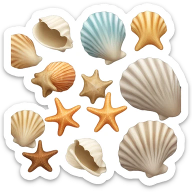 Sea shells sticker