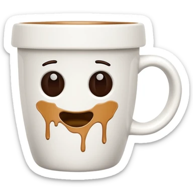 Empty Coffee Cup a view from upwards and i should see the bottom of the coffee cup  sticker