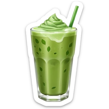 iced matcha latte sticker