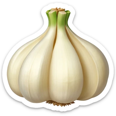 minced garlic emoji - garlic clove with cubed garlic sticker