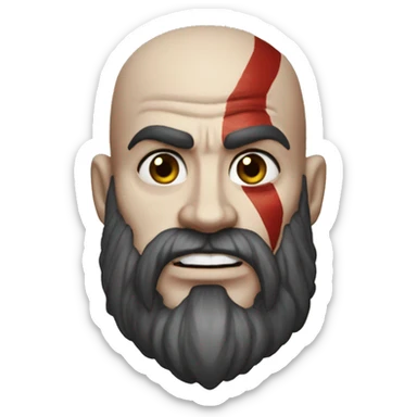 Kratos god of war sticker