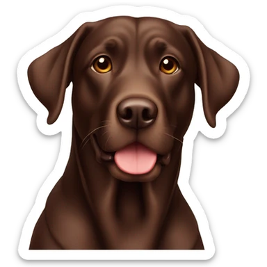 chocolate lab sticker