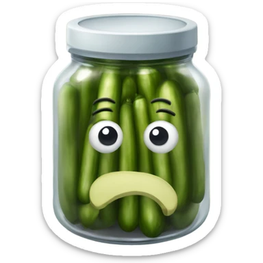 pickles jar sticker
