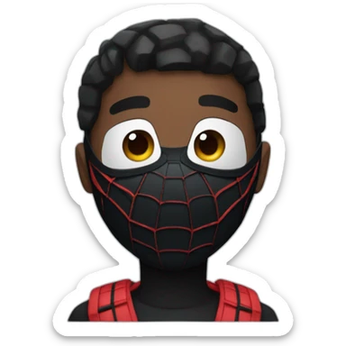 miles morales with  mask sticker