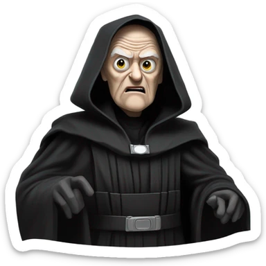 palpatine-emperor-gasp sticker