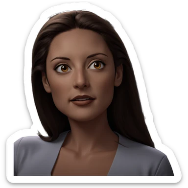 realistic portrait of a girl sticker