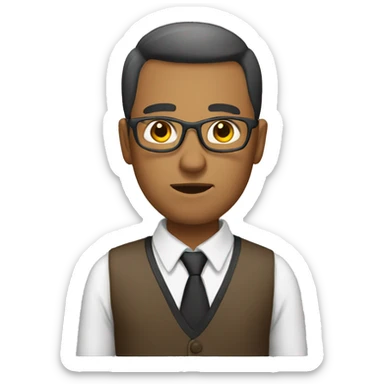 strict teacher sticker