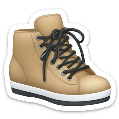 Shoes with laces not tied  sticker