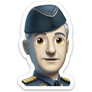 Charles de gaulle sticker