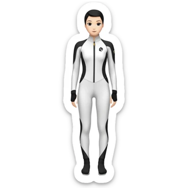 ski bodysuit sticker