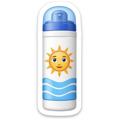 sun cream bottle sticker