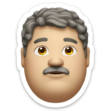 fat guy named casoeh sticker