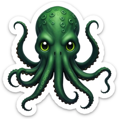 black Cthulhu  sticker