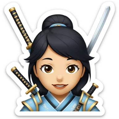 Elegant Samurai sticker