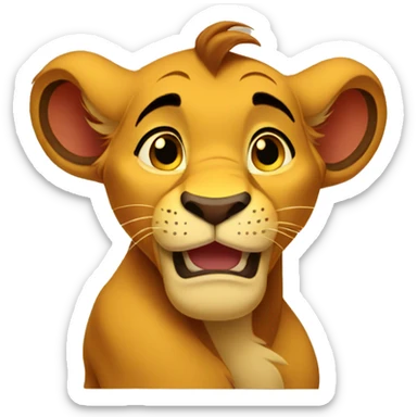 simba disney sticker