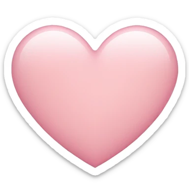 Light pink heart sticker