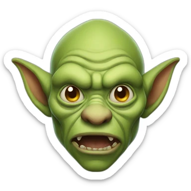 Ugly goblin sticker