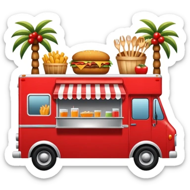 Festival Food Truck red sticker