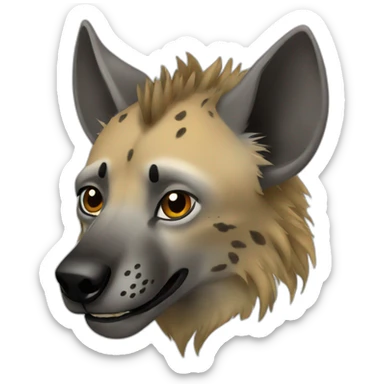 Male Hyena sticker