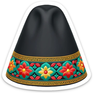 Uzbek traditional doppa hat sticker