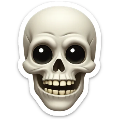 Funny skulls sticker
