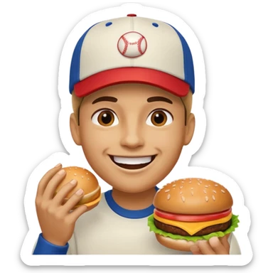 comiendo amburgesa sticker