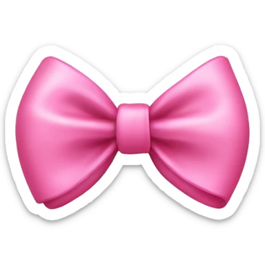 cute coquette pink bow sticker