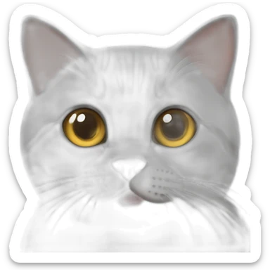happy british shorthair cat sticker