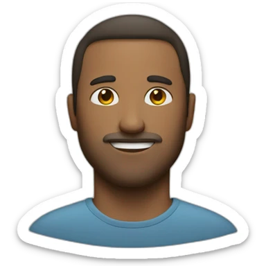 man and hashtag sticker