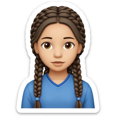 A girl with elongated ba sticker