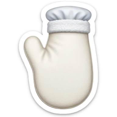 A white baking mitten sticker