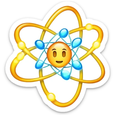 Electron transfer between atoms in a redox reaction sticker